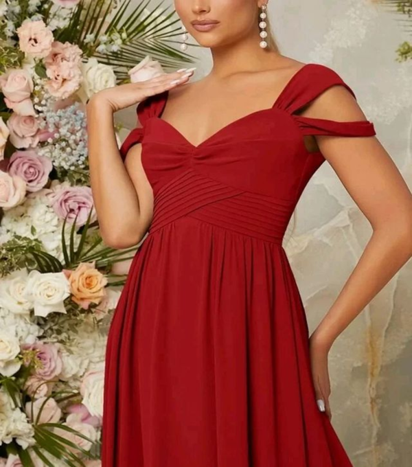 Vestido de Fiesta Rojo en Sueño - Imagen 3