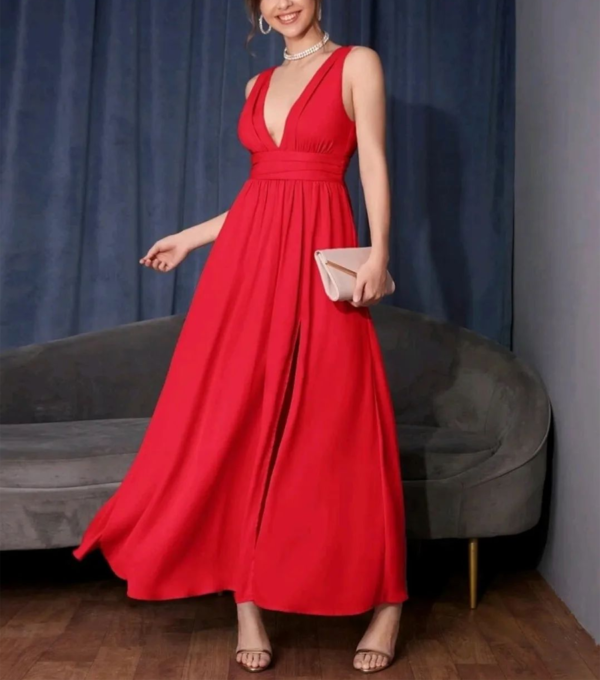 Vestido de Fiesta Rojo Intenso