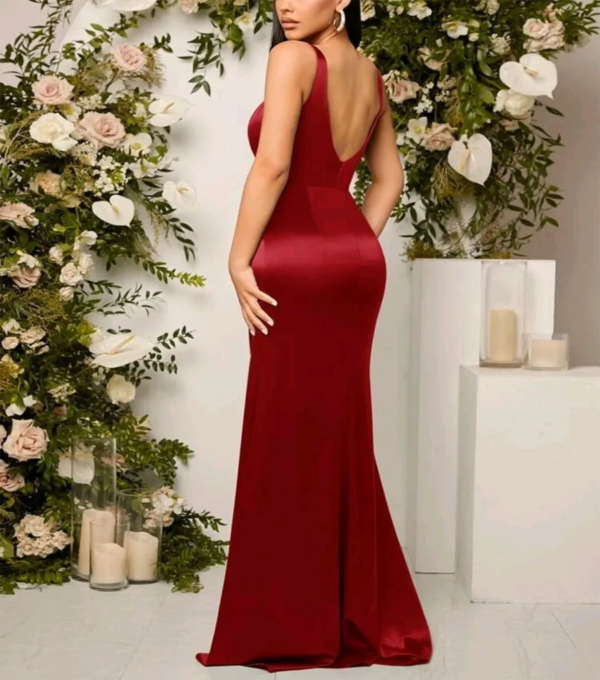 Vestido de Fiesta Largo Rojo - Imagen 3