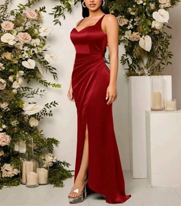 Vestido de Fiesta Largo Rojo - Imagen 2