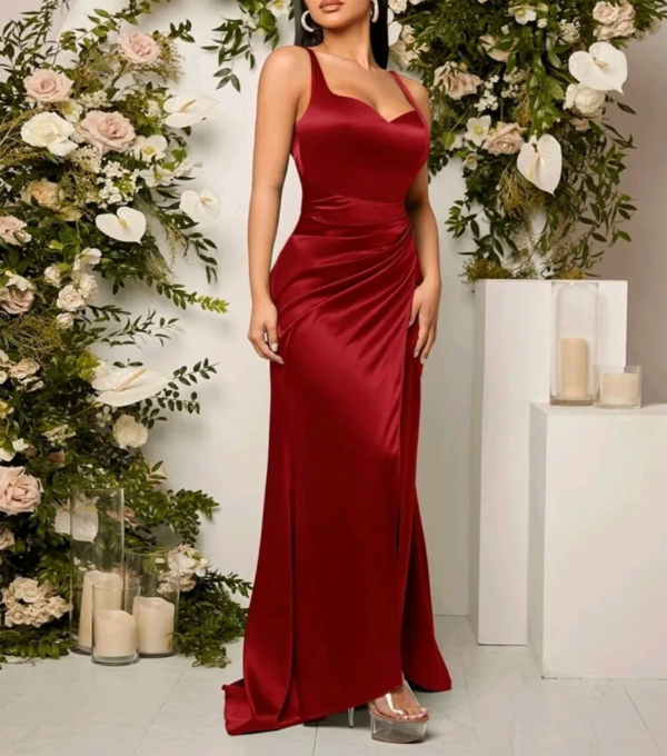 Vestido de Fiesta Largo Rojo - Imagen 4