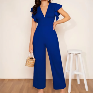 Enterito de Fiesta con Manga Mariposa Azul Real