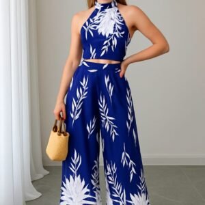 Conjunto estampado Azul.